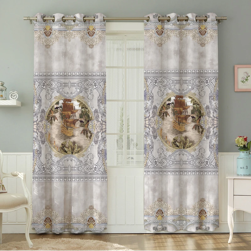 پرده نیروانا طرح مدرن  مدل مخمل کد 4871 سایز 140×280 سانتی متر