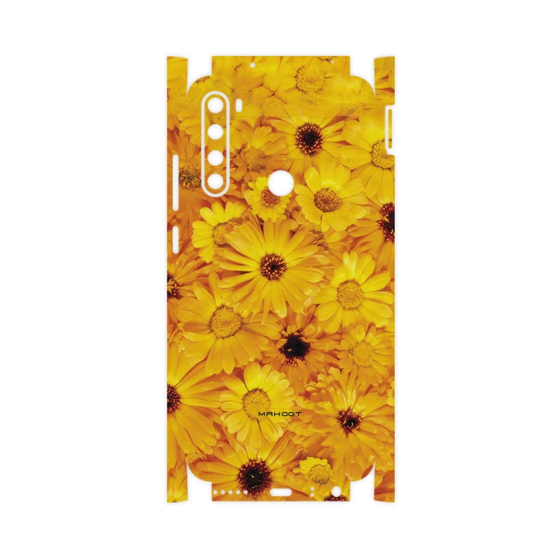 برچسب پوششی ماهوت مدل Yellow-Flower-FullSkin مناسب برای گوشی موبایل شیائومی Redmi Note 8 2021