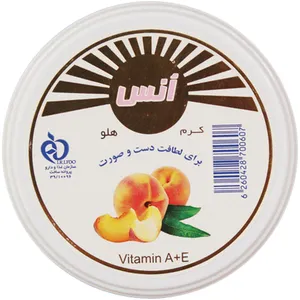 کرم مرطوب کننده انس مدل Peach حجم 100 میلی لیتر