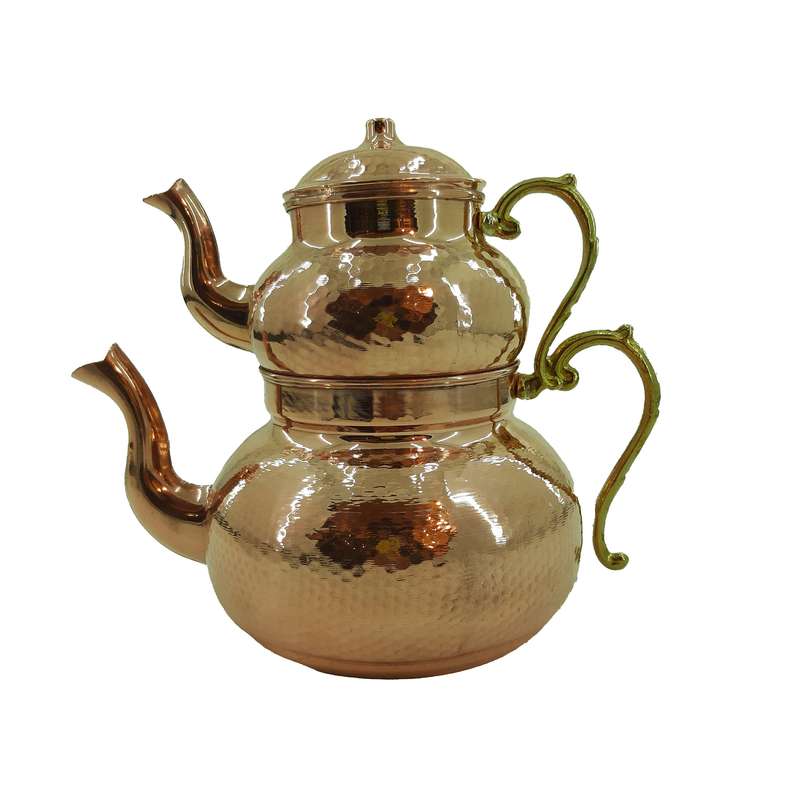 ست کتری و قوری مسی مدل کلاسیک کد X3