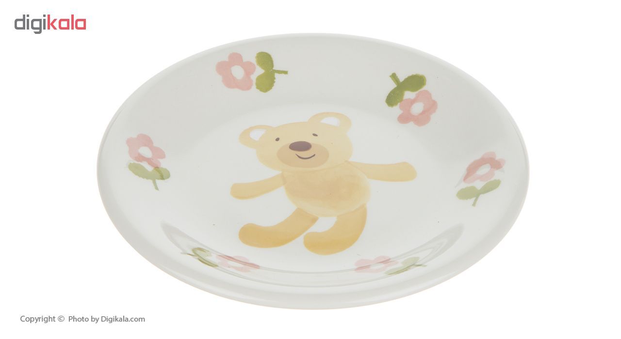 سرویس ظروف غذا خوری سرامیکی فانتزی کودک 5 پارچه طرح خرس