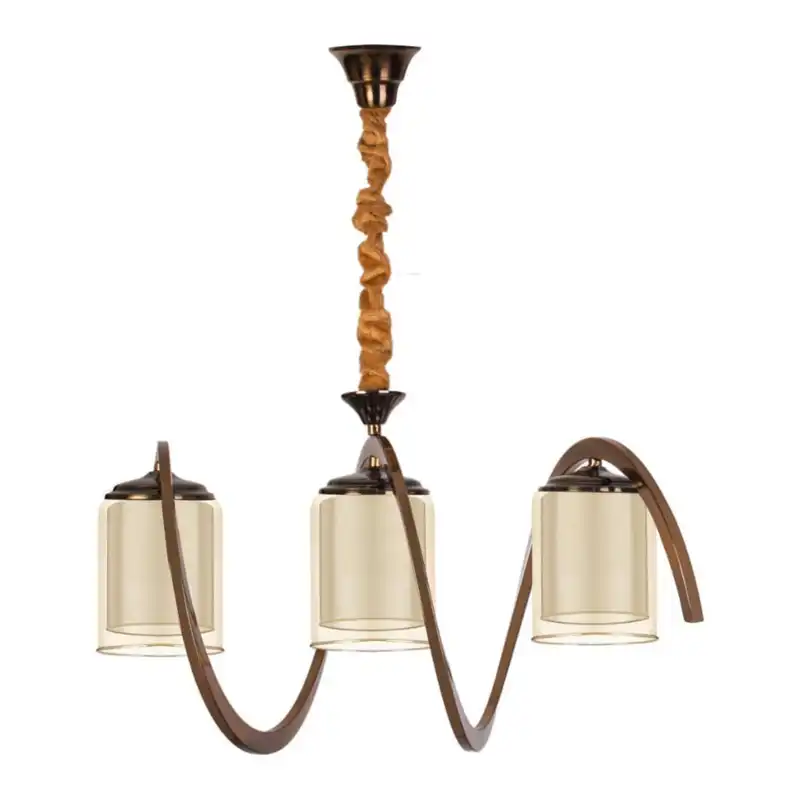 لوستر سه شعله مدل فنری