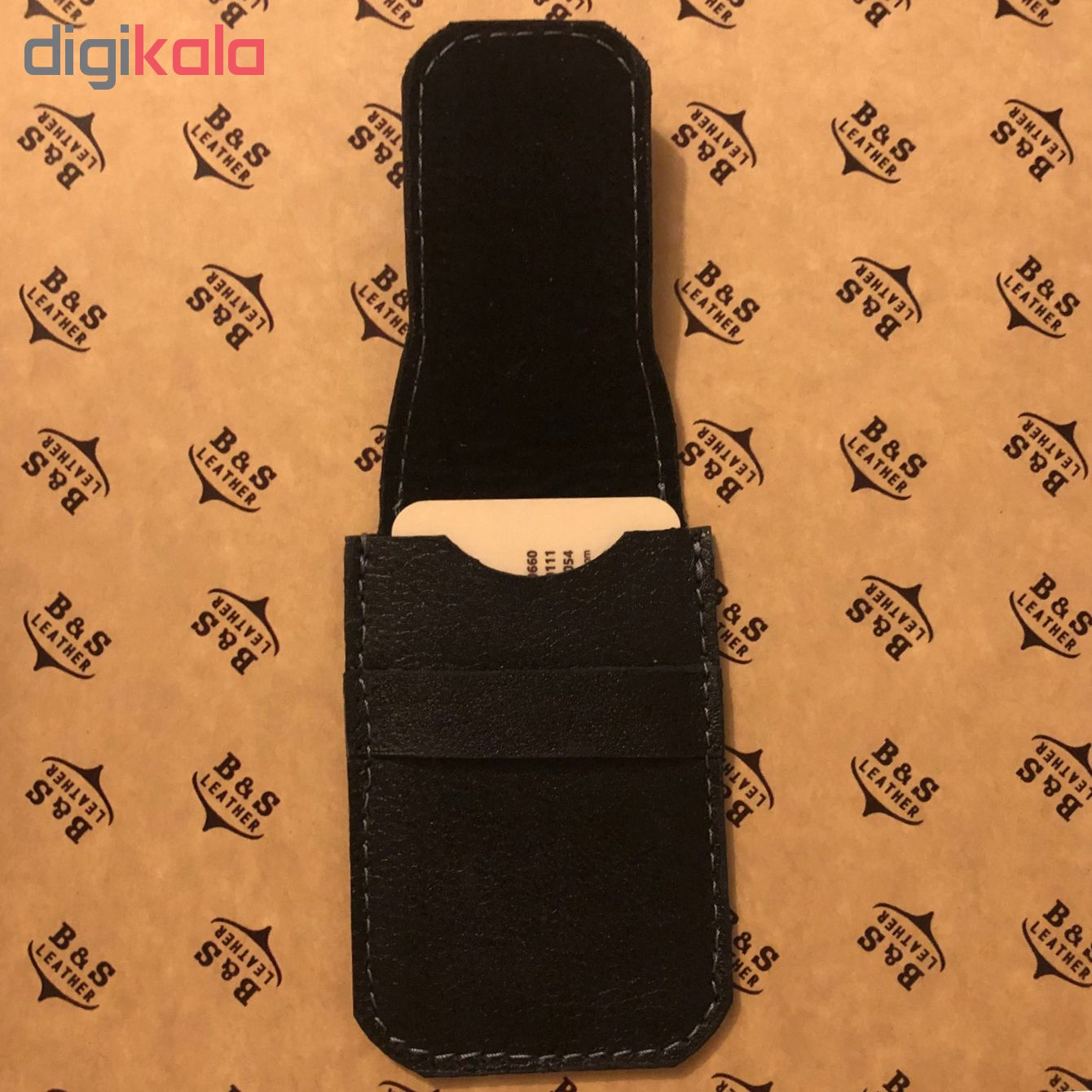 جاکارتی چرم طبیعی – دست دوز مدل M10 رنگ مشکی  B&S Leather