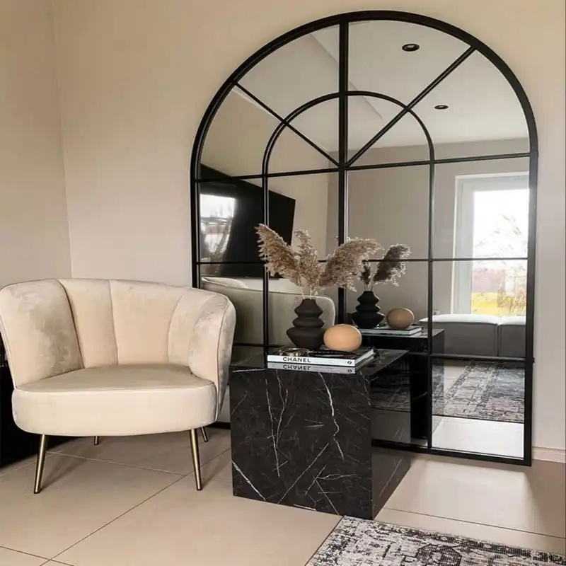 آینه مدل قدی چوبی طرح وانیا کد w-180