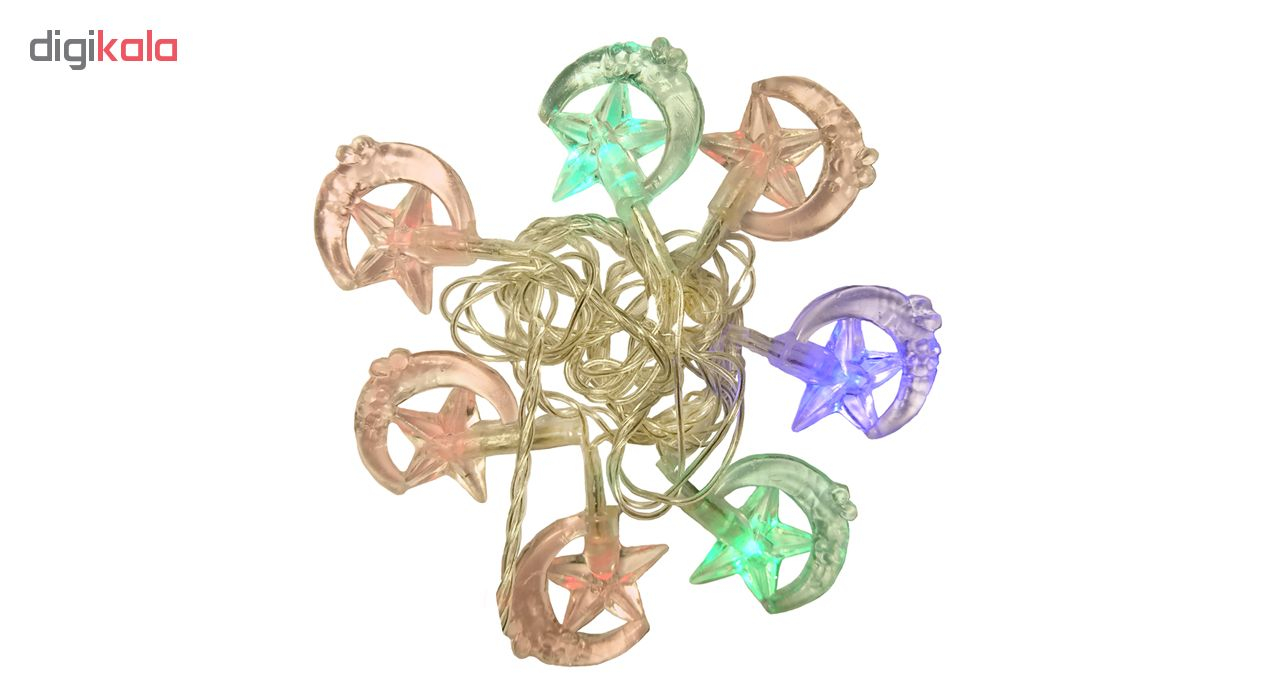 ریسه ال ای دی کریسمس طرح ماه و ستاره طول 5 متر