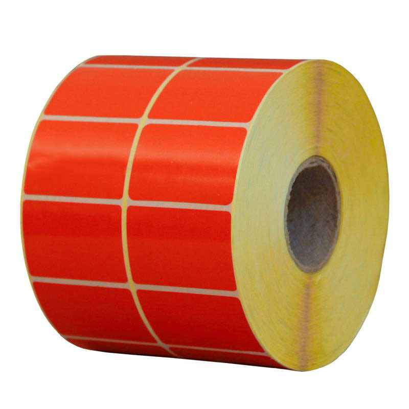 برچسب پرینتر لیبل زن PVC دو ردیف مدل 34x51 رول 3000 عددی