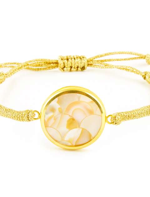 دستبند طلا 18 عیار زنانه ریسه گالری مدل Ri3-S1088-Gold