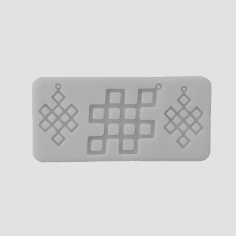 قالب رزین مدل ست گوشواره گردنبند طرح پنجره