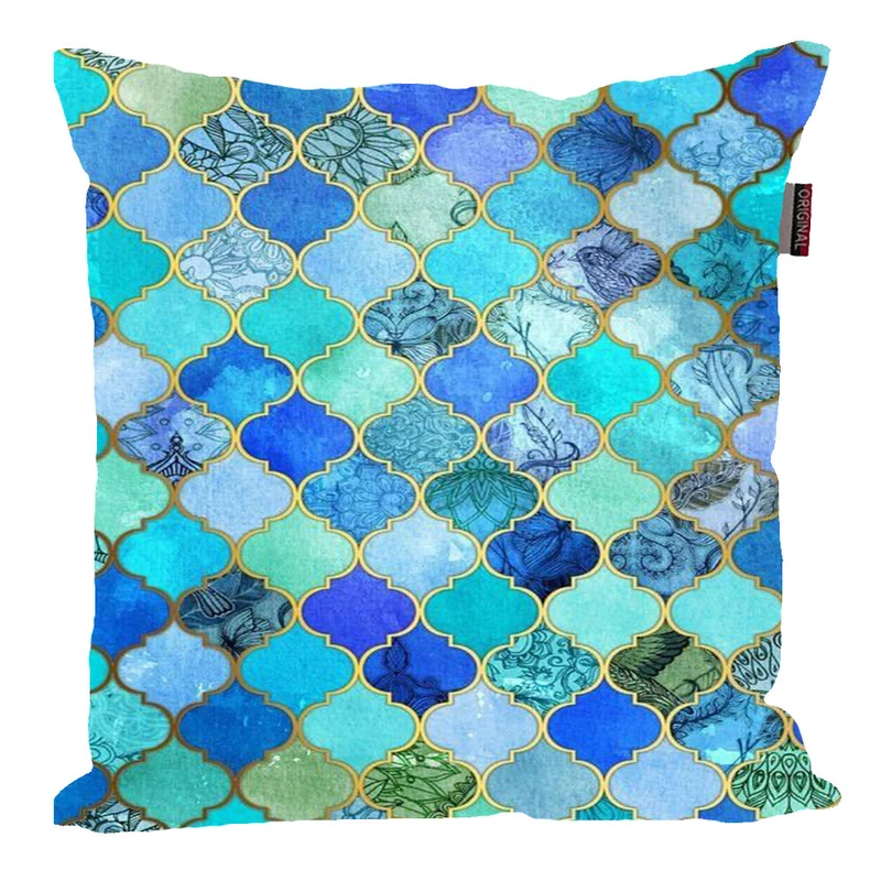 کوسن پاد آفرین مدل فانتزی طرح سنتی رنگی کد P535