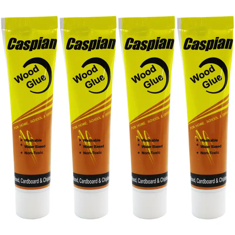 چسب چوب کاسپین مدل Washable حجم 47 گرم بسته 4 عددی