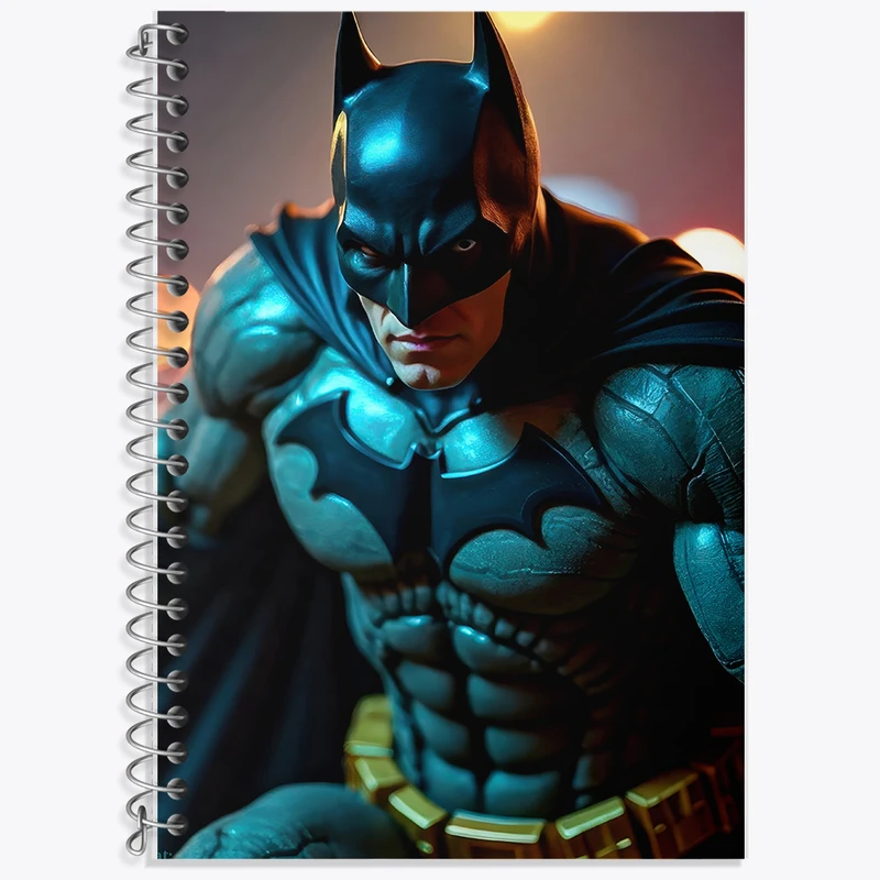 دفتر زبان 50 برگ خندالو مدل سه خط طرح بتمن (Batman) کد F5294