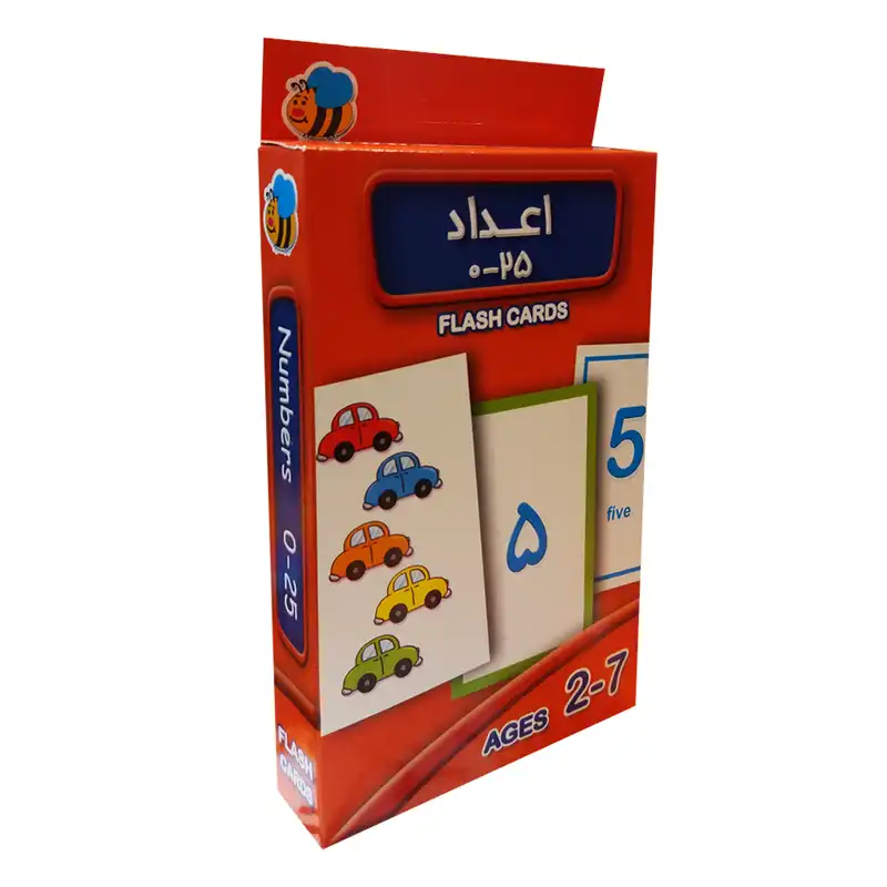 فلش کارت اعداد 0-25 اثر سوسن ژالی نشر عسل نشر