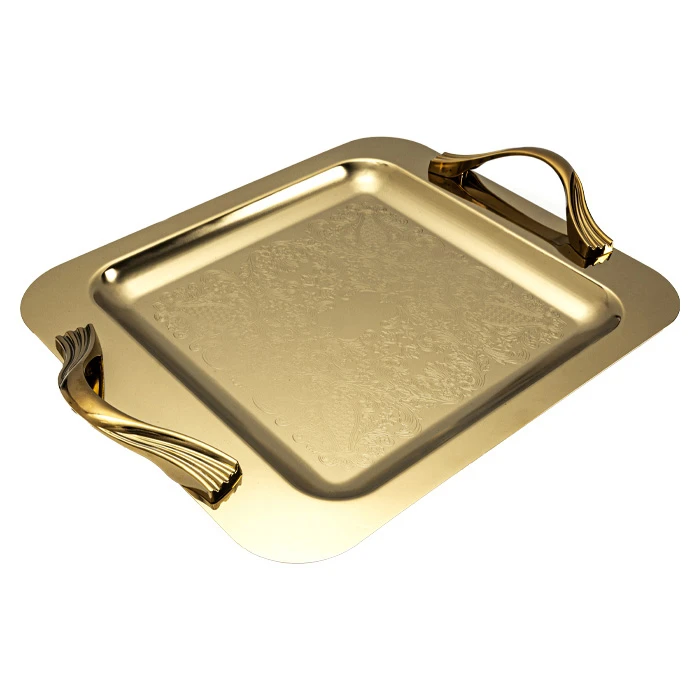 سینی دسته دار آرتیستون صنعت کد 134799 سایز 35x35 سانتی متر