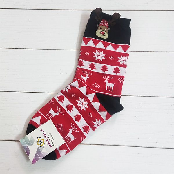 جوراب ساق بلند زنانه تن پوش هنگامه مدل گوزن کد B12 -  - 2