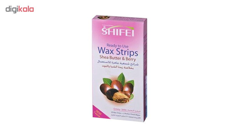 نوار موبر بدن شیفی مدل Shea Butter & Berry بسته 20 عددی