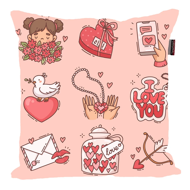 کوسن پاد آفرین مدل عشق طرح LOVE کد PK40873