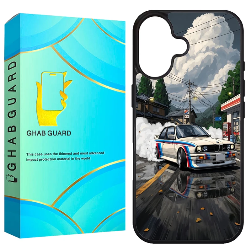 کاور قاب گارد طرح ماشین مدل G16PL مناسب برای گوشی موبایل اپل iPhone 16 Plus