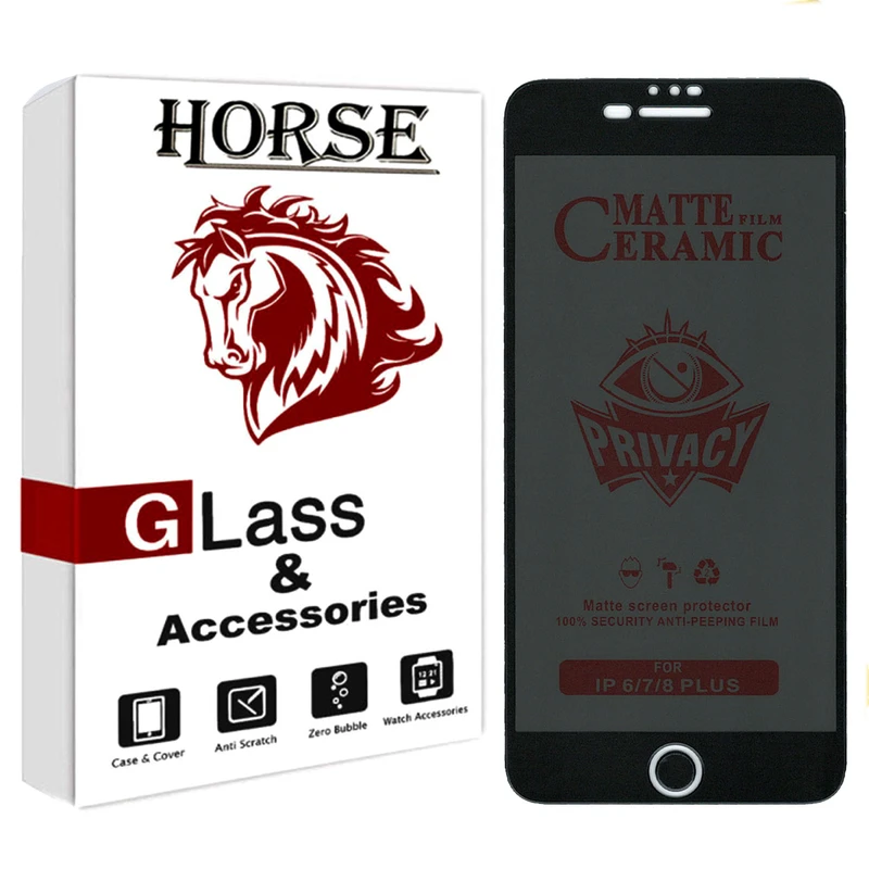 محافظ صفحه نمایش سرامیکی حریم شخصی هورس مدل PRCH مناسب برای گوشی موبایل اپل iPhone 6s Plus