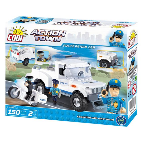 لگو کوبی مدل Action Town - Police Patrol Car - لگو کوبی مدل Action Town - Police Patrol Car -