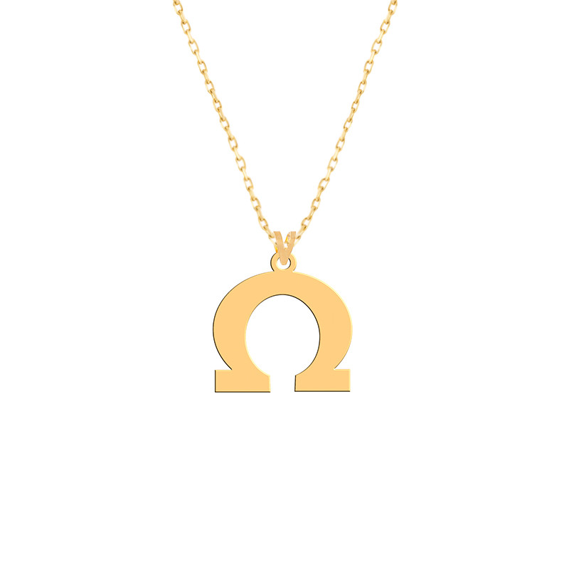 گردنبند طلا 18 عیار زنانه فرشته مدل امگا WNLZ-000165