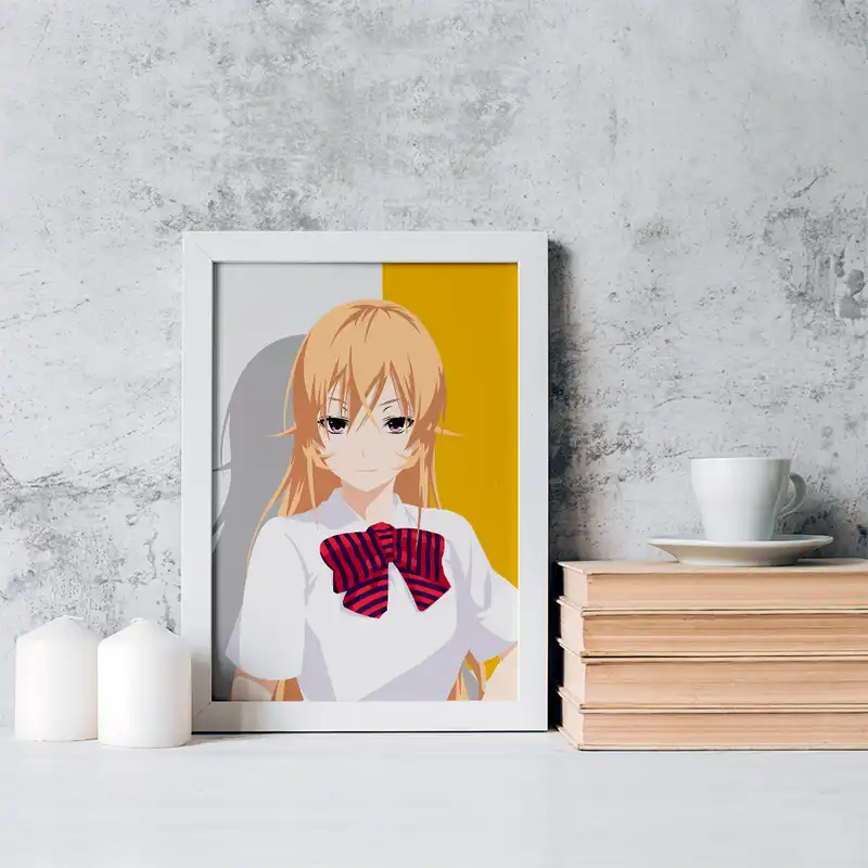 تابلو خندالو مدل ارینا انیمه جنگ غذاها کد 16985