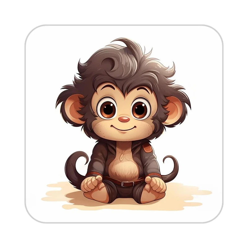 زیر لیوانی کاکتی طرح حیوانات کارتونی مدل mp28210