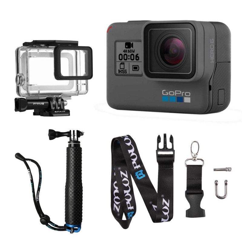 دوربین فیلم برداری ورزشی گوپرو مدل HERO6 Black Quick Stories به همراه لوازم جانبی پلوز