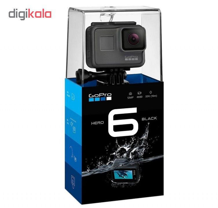 دوربین فیلم برداری ورزشی گوپرو مدل HERO6 Black Quick Stories به همراه لوازم جانبی پلوز