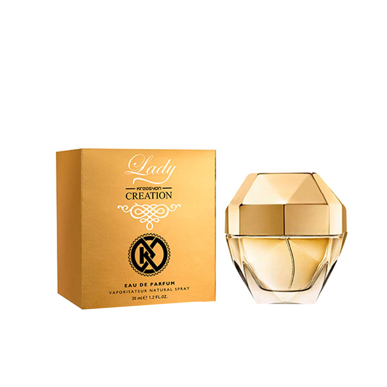 عطر جیبی زنانه کریشن مدل lady حجم 35 میلی لیتر