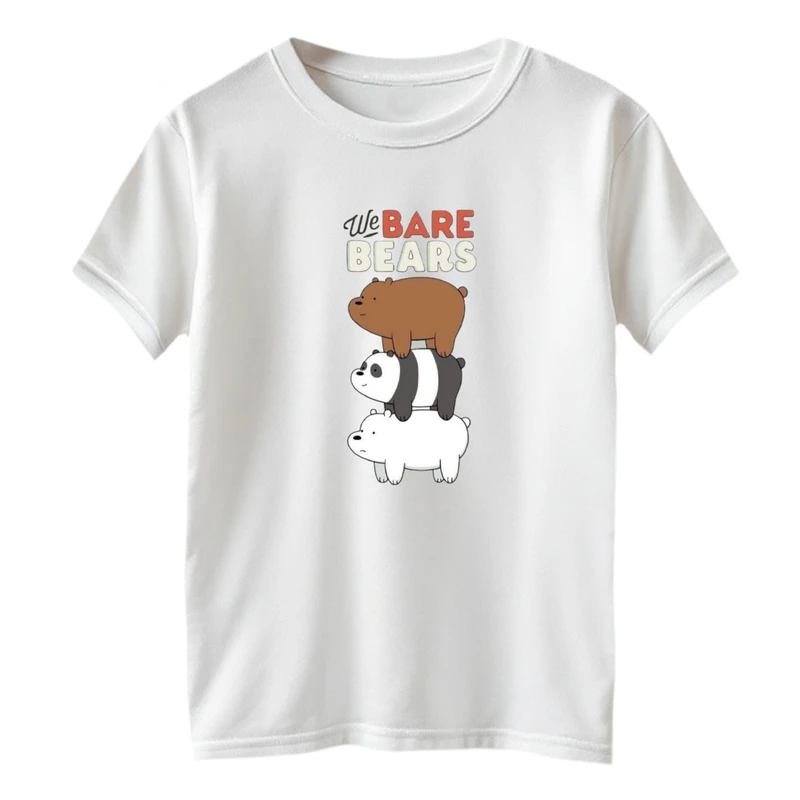 تی شرت آستین کوتاه بچگانه مدل سه خرس کد 04