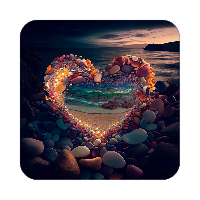 زیر لیوانی کاکتی مدل عاشقانه کد mp13159