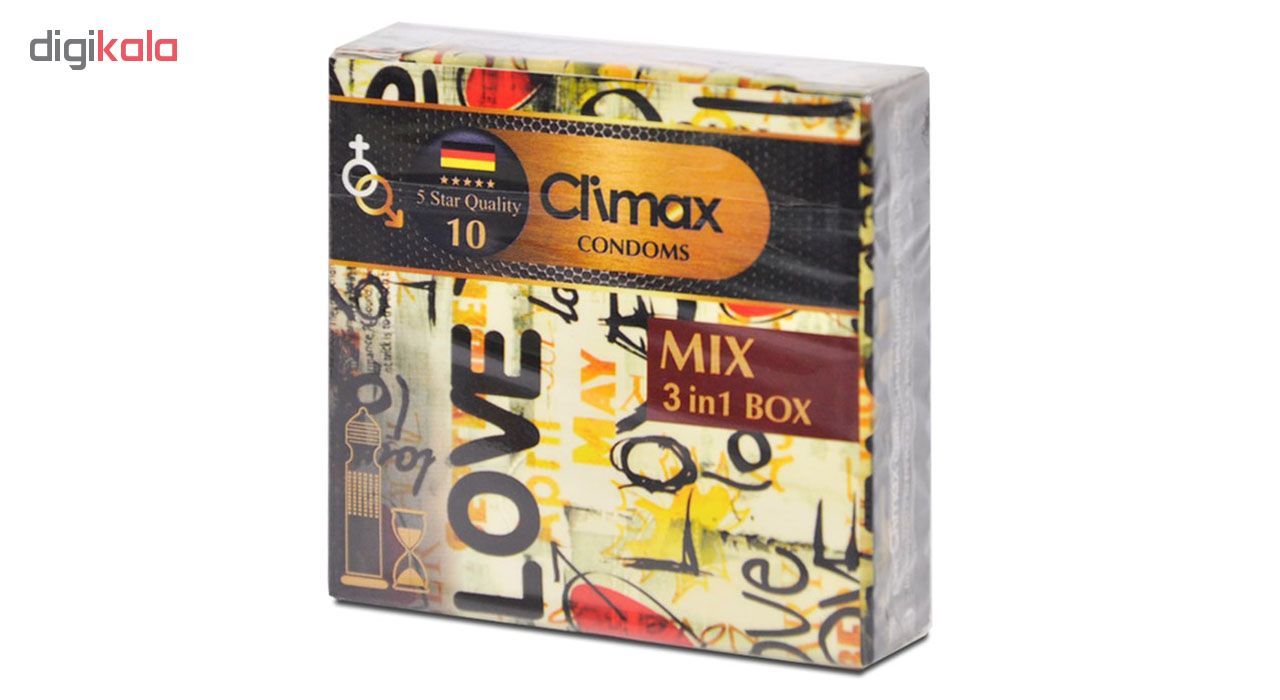 کاندوم کلایمکس مدل Mix 10 بسته 3 عددی -  - 2
