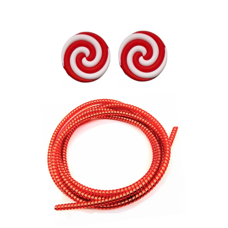 محافظ کابل شارژ و هندزفری طرح آب‌نبات مدل Candy33 بسته سه عددی 