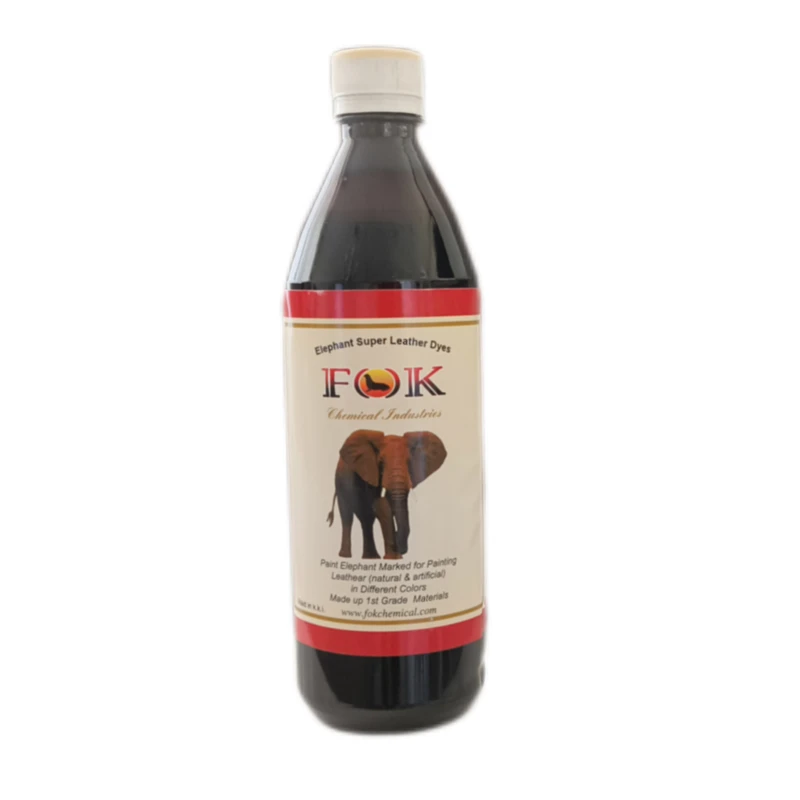 رنگ چرم مبلمان و خودرو فوک مدل FO.BLK500 حجم 500 میلی لیتر 