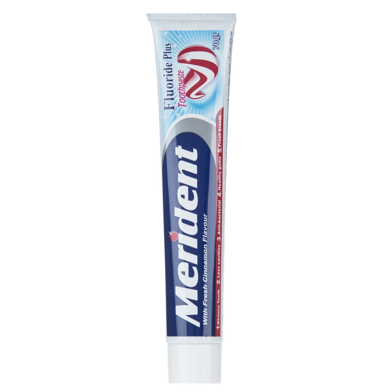 خمیر دندان سفید کننده مریدنت مدل Fluoride Plus مقدار 70 گرم