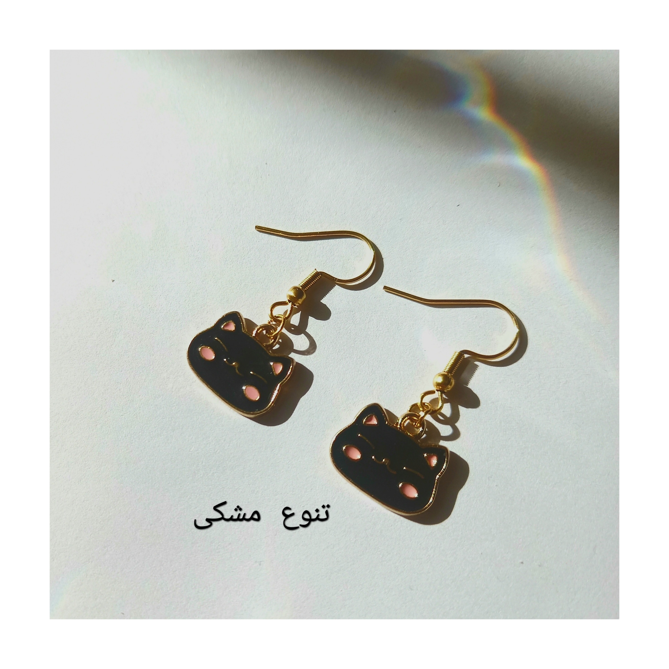 گوشواره دخترانه مدل گربه کیتی