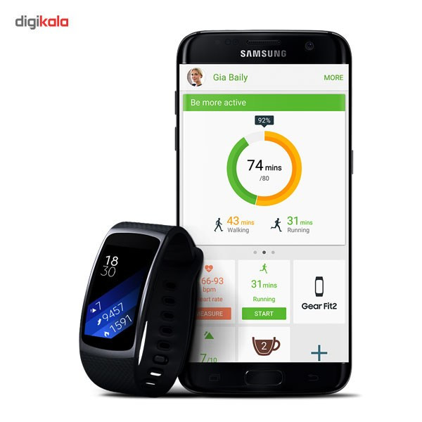 مچ بند هوشمند سامسونگ مدل Gear Fit2 سایز کوچک