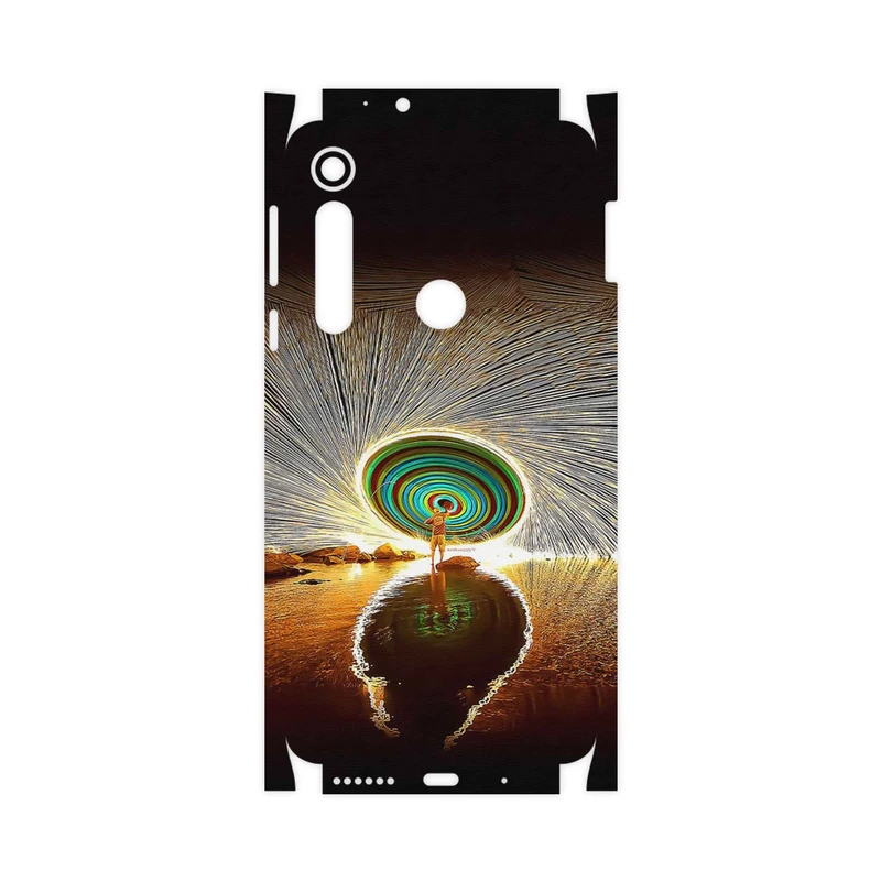 برچسب پوششی ماهوت مدل Night Light Fountain-FullSkin مناسب برای گوشی موبایل موتورولا One Macro