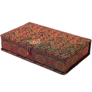 جعبه کارد و چنگال ترمه سنا مدل لوکس طرح یاس سنتی