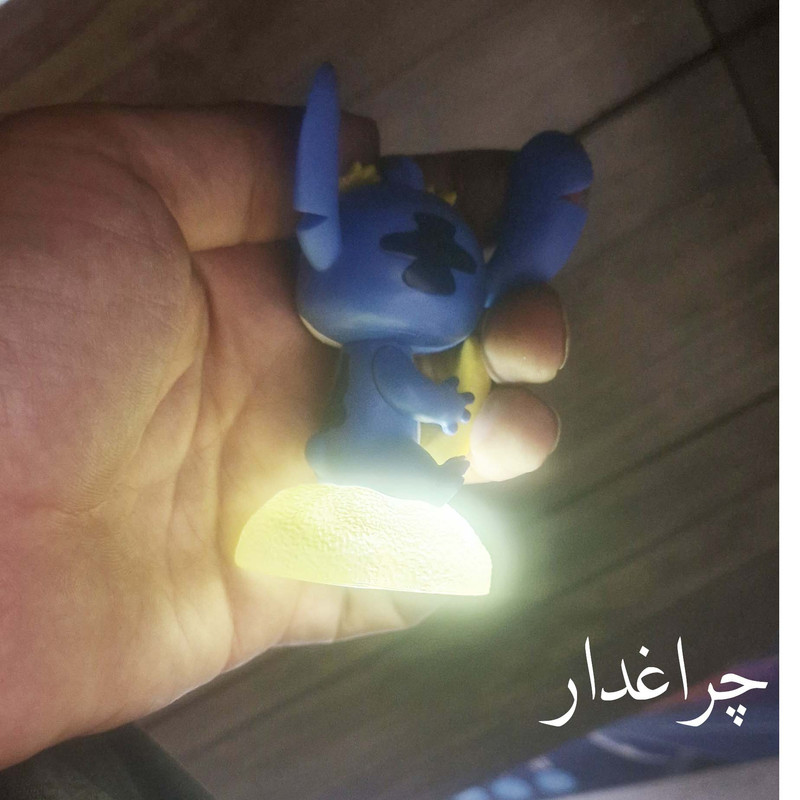 فیگور مدل استیچ چراغدار طرح موز ارتفاع 9 سانتی متر