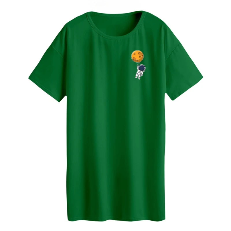 تی شرت لانگ آستین کوتاه زنانه مدل فضانورد کد 1