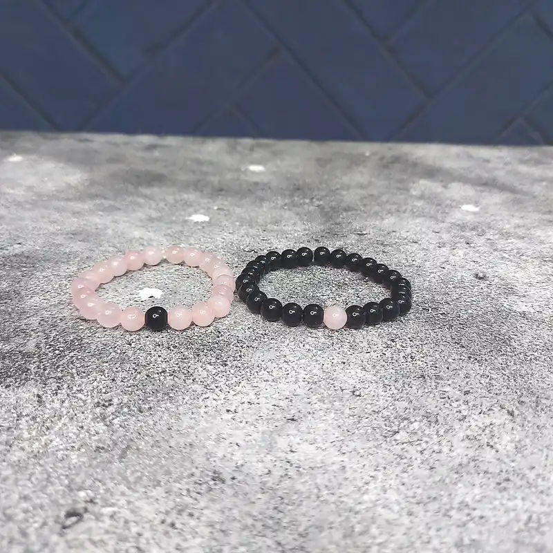 دستبند ناماسته مدل ست اونیکس و کوارتز کد 97 بسته 2 عددی