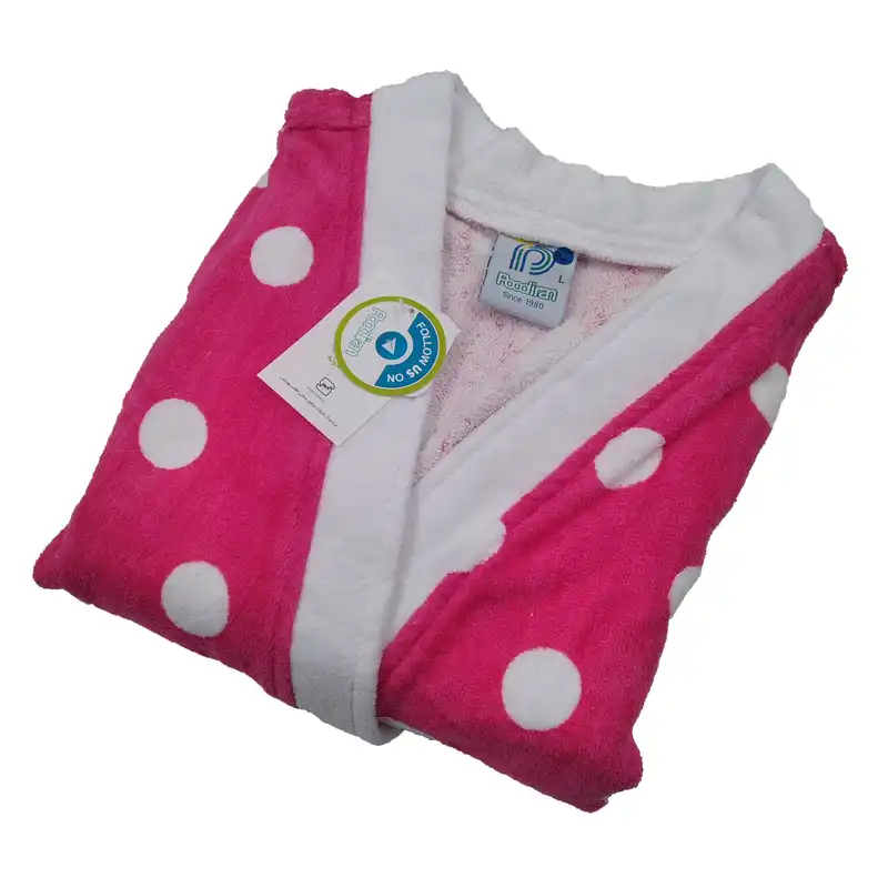 حوله پالتویی پودایران مدل خالدار کد KL1 سایز 90