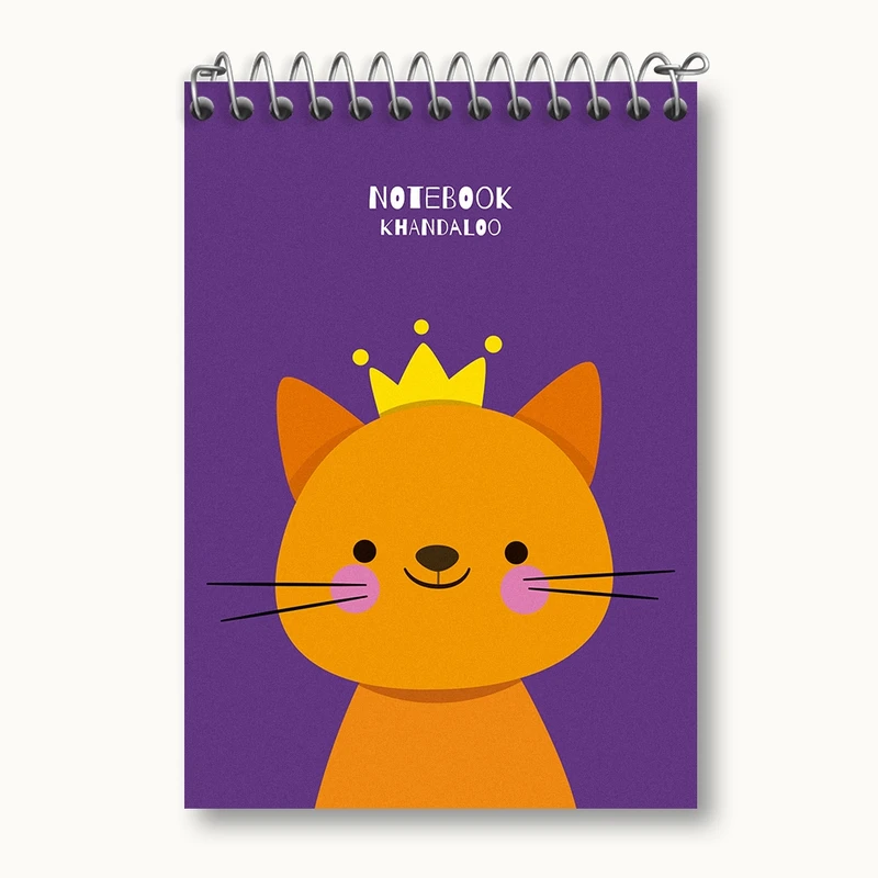 دفتر یادداشت 50 برگ خندالو مدل گربه کیوت کد N1529