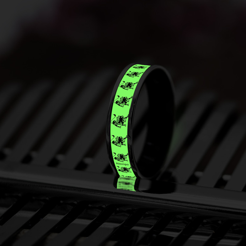 انگشتر ناکسیگو مدل شب تاب طرح مرداد ماه کد RB15551