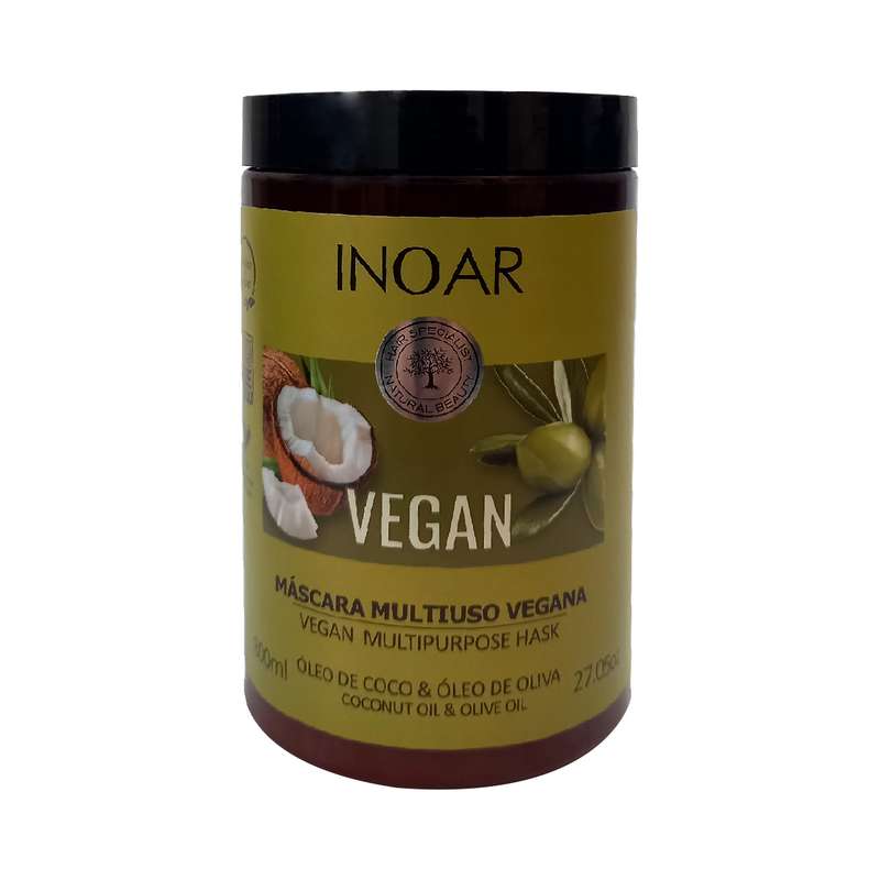 ماسک مو اینوآر مدل روغن نارگیل و روغن زیتون حجم 800 میلی لیتر