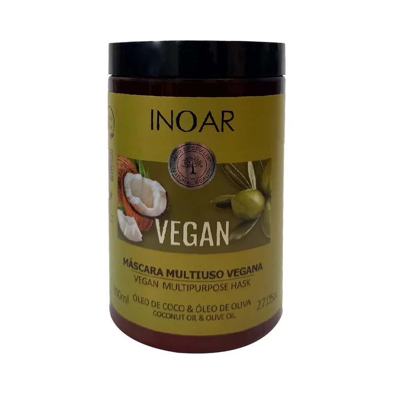 ماسک مو اینوآر مدل روغن نارگیل و روغن زیتون حجم 800 میلی لیتر