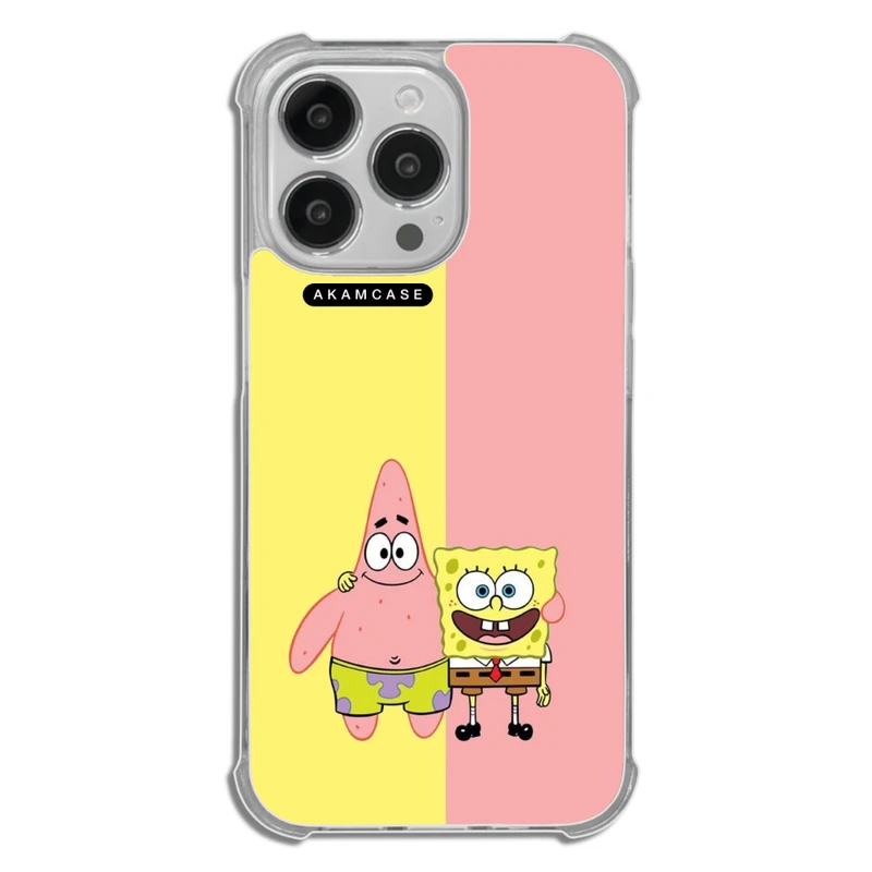 کاور آکام مدل AMC-WTA13PRO-SPONGE BOB6 مناسب برای گوشی موبایل اپل iPhone 13 Pro