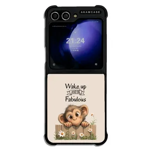 AKAM AMC-WSGZFLIP5-ANIMALS QOUTES-26 Cover For Samsung Galaxy Z Flip 5