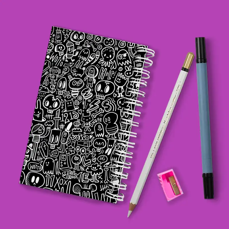 دفترچه یادداشت مدل to do list طرح نقاشی دیواری فانتزی کد 53067